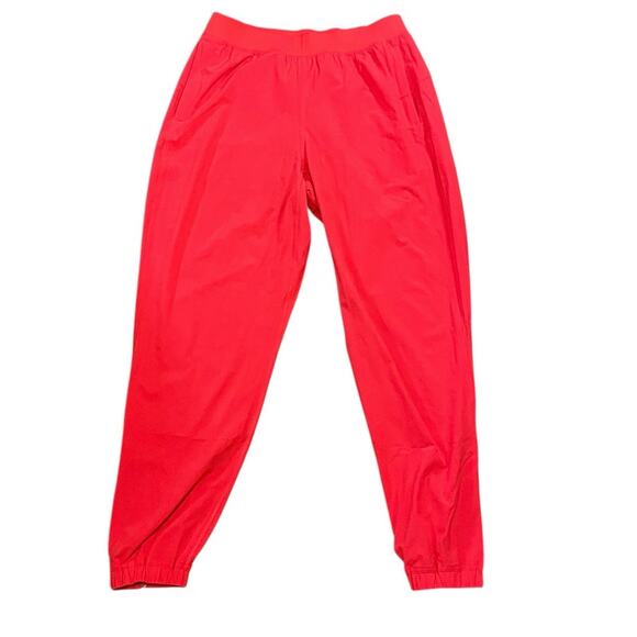 Lululemon Adapted State Perforated High Rise-Jogger Red Glow Size 8 28 Inch NWOT - Picture 1 of 6